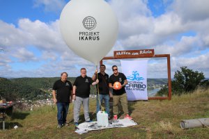Projekt Ikarus Wetterballon startet in die Stratosphäre